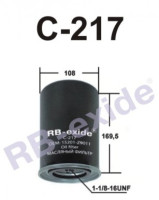 как выглядит rb-exide фильтр масляный c217 на фото