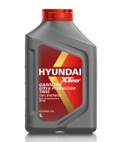 как выглядит масло моторное hyundai xteer gasoline ultra protection 5w40 1л  на фото