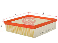 как выглядит sakura фильтр воздушный a2412 на фото