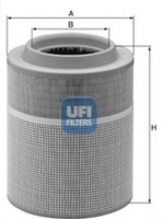 как выглядит ufi фильтр воздушный 2764400 на фото