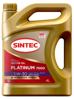 как выглядит масло моторное sintec platinum 7000 5w-30 gf-6a sp 4л на фото