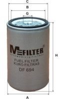 как выглядит m-filter фильтр топливный df694 на фото