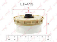 как выглядит lynxauto фильтр топливный lf415 на фото